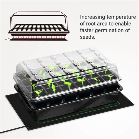 Seedling Heating Mat Seed Germination Starter Sprout Plant Cloning Greenhouse Uk Ebay