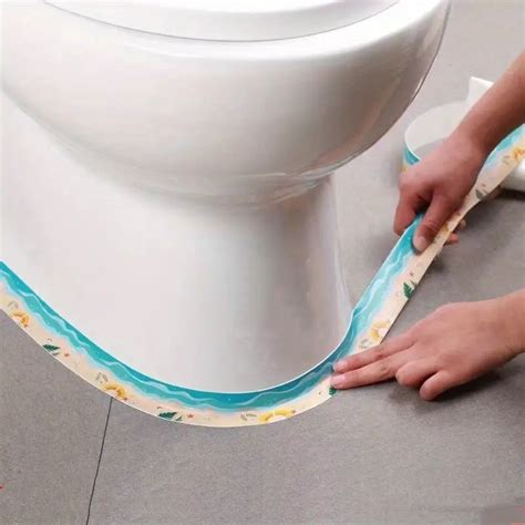 1 Roll Waterproof Anti Mildew Toilet Caulk Strip Self Adhesive Sealing Tape For Kitchen