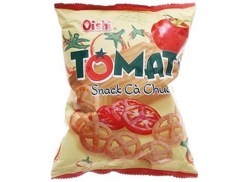 Snack cà chua Oishi Tomati gói 39g Điền Xanh Food