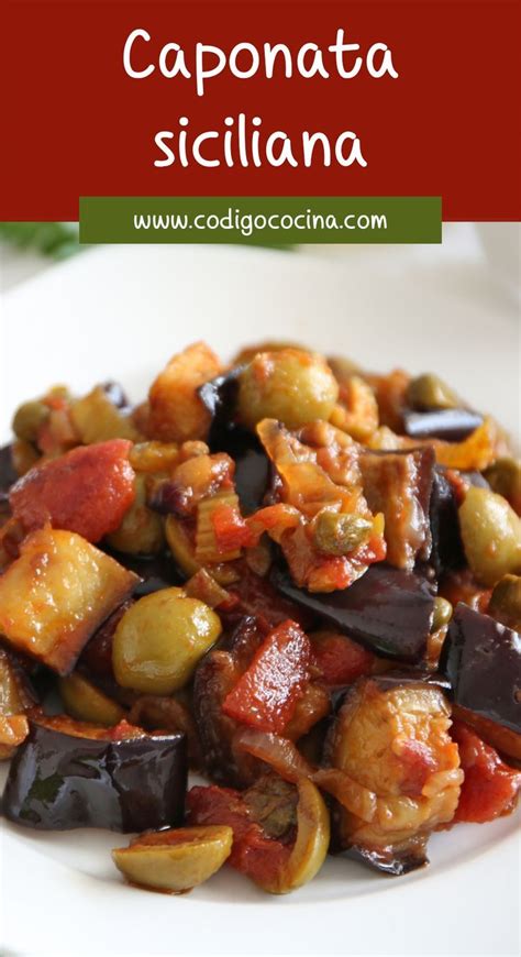 Caponata Siciliana Receta Tradicional Italiana Artofit