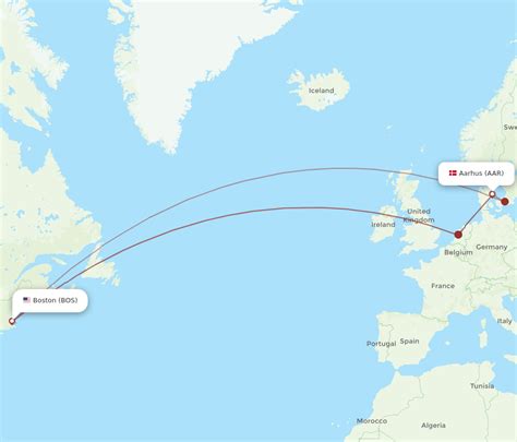 All Flight Routes From Boston To Aarhus Bos To Aar Flight Routes