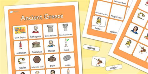 Ancient Greece Vocabulary Poster Creat De Profesori