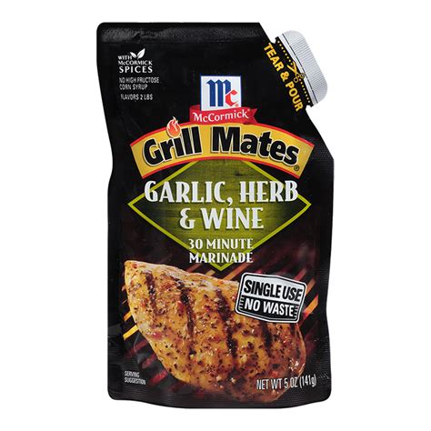 Mccormick® Grill Mates Garlic Herb And Wine Single Use Marinade Reviews 2020