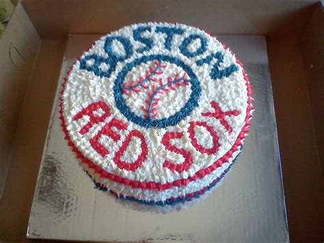 A Boston Red Sox Cake In A Box