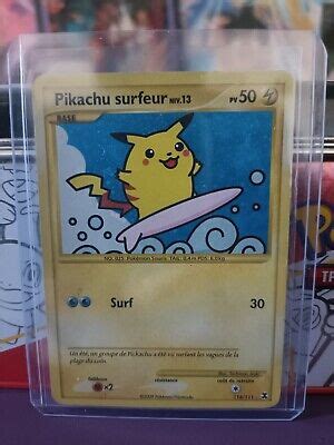 Carte Pokemon Pikachu Surfeur Ebay