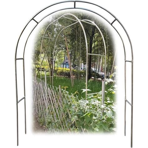 Arche De Jardin En Acier Inoxydable Pergola En M Tal Avec Base Cm