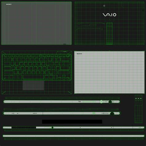 3D Model Sony VAIO TAP 11 Ultrabook VR AR Low Poly Animated CGTrader