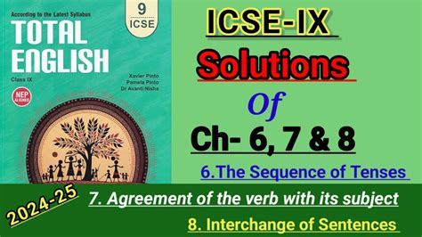 ICSE IX TOTAL ENGLISH SOLUTION 2024 25 SOLVED ASSIGNMENTS OF