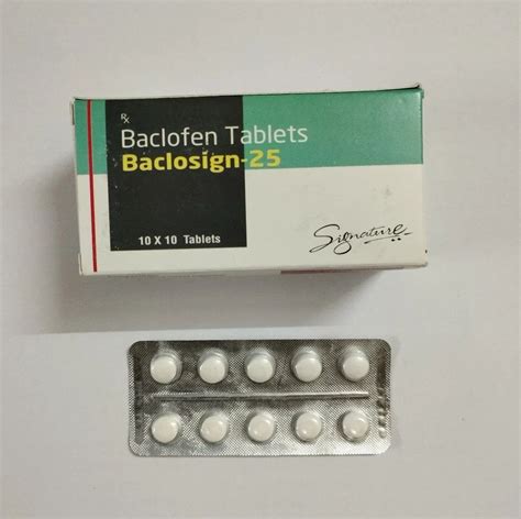 Baclofen Mg Tablets Baclosign At Rs Stripe Baclofen Tab In