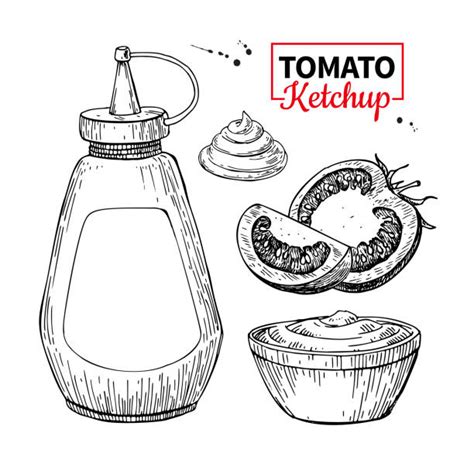 Ketchup Bottle Drawing Illustrations, Royalty-Free Vector Graphics ...