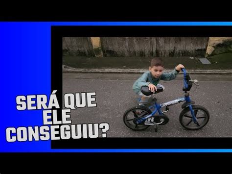 Daniel Aprendendo Andar De Bicicleta Sem Rodinhas Youtube