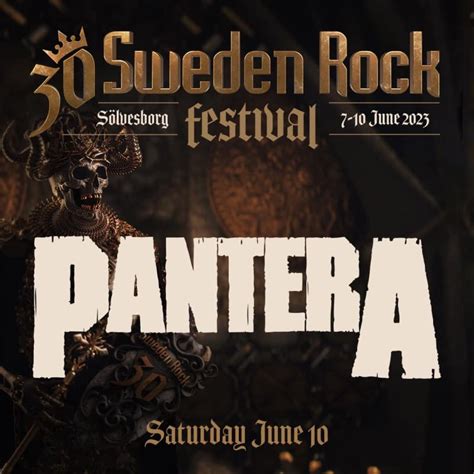 PANTERA confirmed for 2023 SWEDEN ROCK FESTIVAL – Arrow Lords of Metal