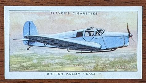 1935 John Player Cigarette Card Aeroplanes Civil 15 British Klemm