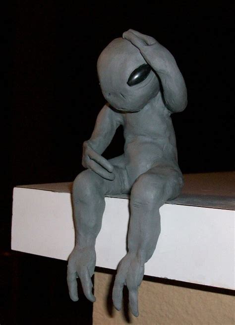 Attempted alien clay sculpture by TinyAna on DeviantArt