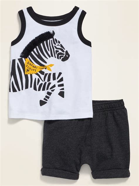 Pocket Tank Top Cuffed Shorts Set For Baby Old Navy