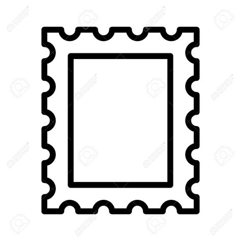 Blank Postage Stamp Clip Art