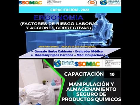 CAPACITACIÓN ERGONOMIA LABORAL MANIPULACIÓN SEGURO DE PRODUCTOS