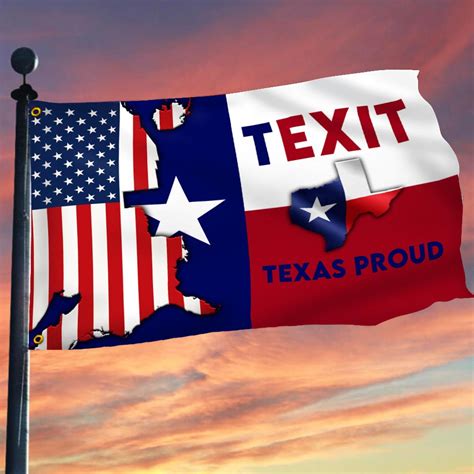 Texit American Flag Texas Proud Flag I Stand With Texas Flag Home Deco - PrideearthDesign