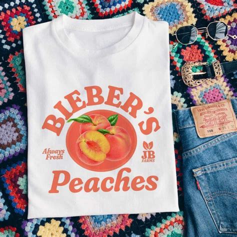 Biebers Peaches T Shirt Nowstalgia