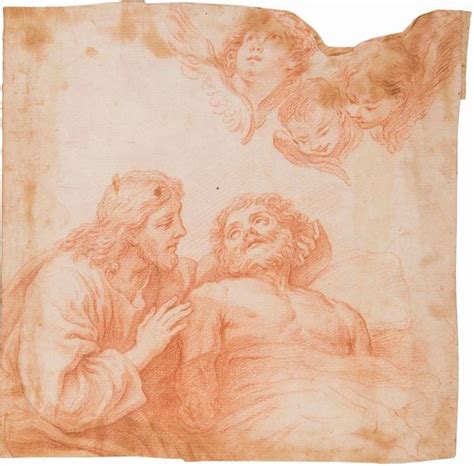 Scuola Romana Del Xvii Secolo Transito Di San Giuseppe Asta Disegni