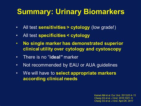 Urinary Markers Activity Two Understanding Biomarker Performance For