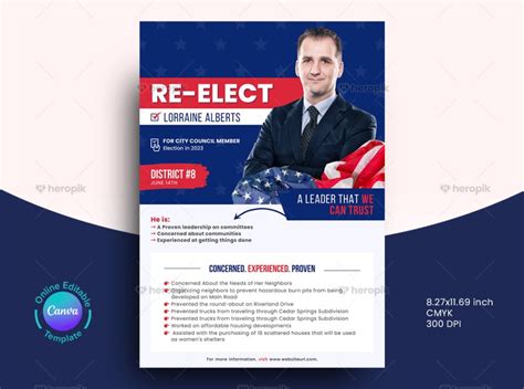 Political Flyer Template - Heropik | Marketing Materials For Small ...