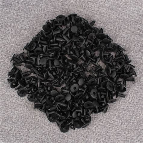 100pc Clips For Hole Plastic Rivets Retainer Fender Bumper Push Pin Fastener 8mm Ebay