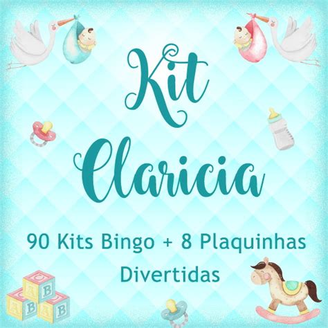 90 Kits Bingo 8 Plaquinhas Divertidas para Chá de Bebê Elo7