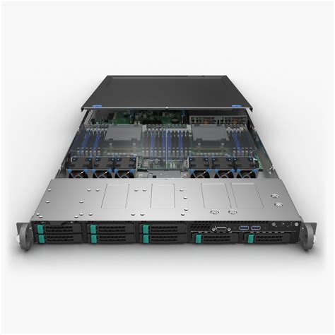 Server Chassis 2U with Board 3D Model $119 - .max .obj - Free3D