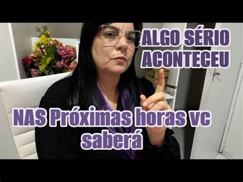 ALGO SÉRIO ACONTECEU Nas próximas horas já terá sinal Saberá q Deus