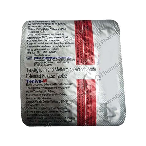 Teniva M Tablet 20s Uses Side Effects Dosage Composition And Price