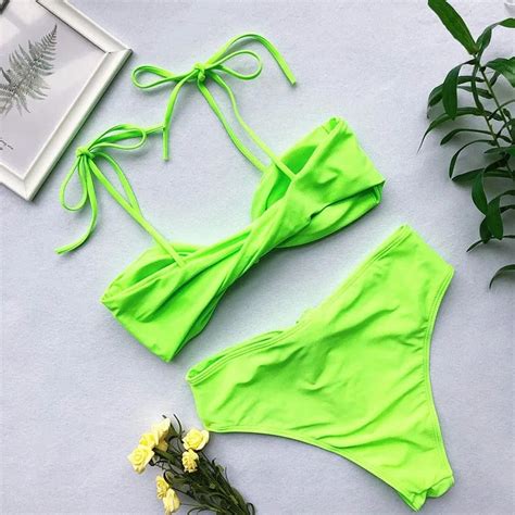Multi Tie Green Bikini Lillie Street