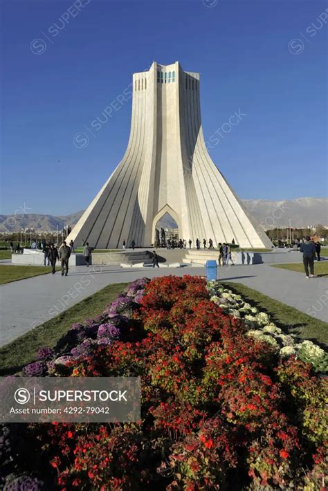 Iran Teheran Azadi Tower With Museum Inside Superstock