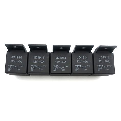 5 Pack DC 12V 30 40 Car SPDT Automotive Relay 5 Pin With Harness