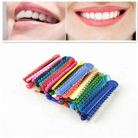 Buy 40pcs Dental Elastomeric Ligature Ties Orthodontics Elastic Rubber Bands Teeth Care Bright