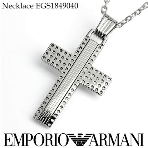 Cameron Rakuten Global Market Emporio Armani Cross Necklace Mens