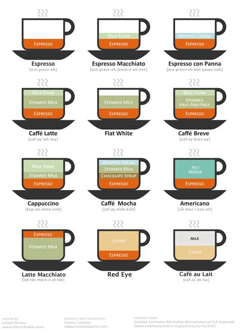 Coffee Beverage Composition Infographic Rcoffee