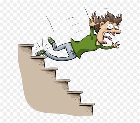 Illustration Converted Falling Down The Stairs Free Transparent