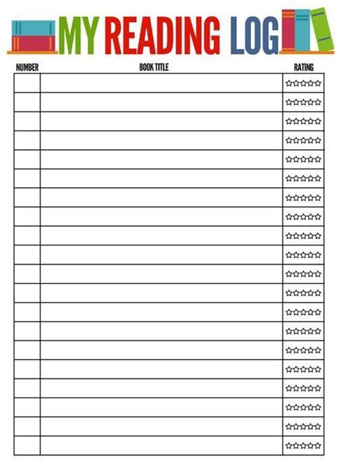 Reading Logs Free Printable