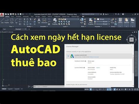 C Ch Xem Ng Y H T H N License Autocad B N Quy N How To Check Autocad