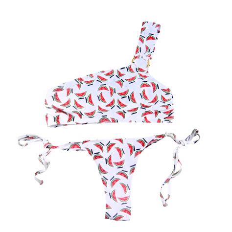 Aliexpress Buy Push Up New Bikini Set Watermelon Floral Print