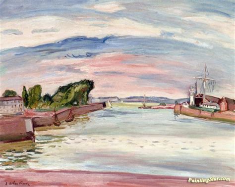 The Outer Harbor Of Honfleur Artwork By Emile Othon Friesz Oil Painting