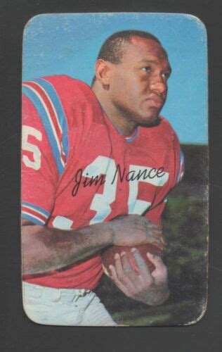 Topps Super Football Card Jim Nance Boston Patriots Ebay