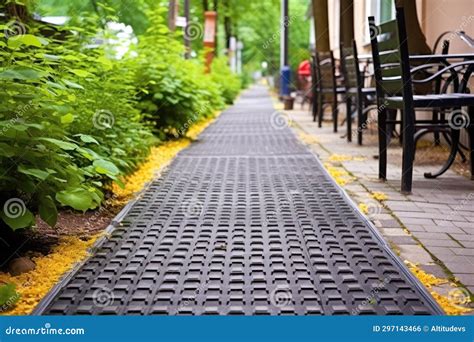 Tactile Paving Guide Path For Blind People Stock Photo Image Of