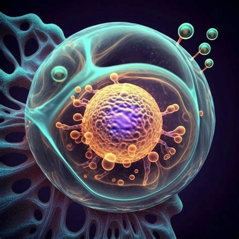 Premium Photo D Rendering Of Human Cell Or Embryonic Stem Cell