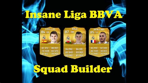 Insane Liga Bbva Ft Bale Benzema And Casillas Squad Builder Fifa