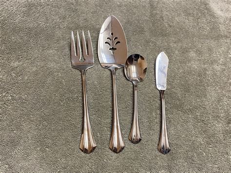 Oneida Rushmore Deluxe Stainless Flatware Serving Pc Set Etsy