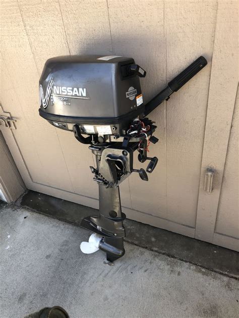 Nissan 5 Hp Outboard Boat Motor 4 Stroke For Sale In Huntington Beach Ca Offerup