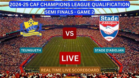 Teungueth Vs Stade D Abidjan LIVE Score UPDATE Today Football 2024 25