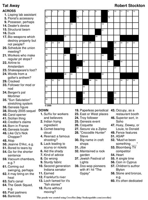 Free Printable Crossword Puzzles Medium Difficulty Free Free